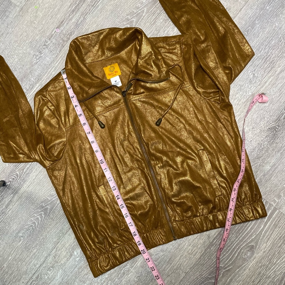 Ruby Rd. Lightweight Metallic Zip-up Jacket - Picture 7 of 11